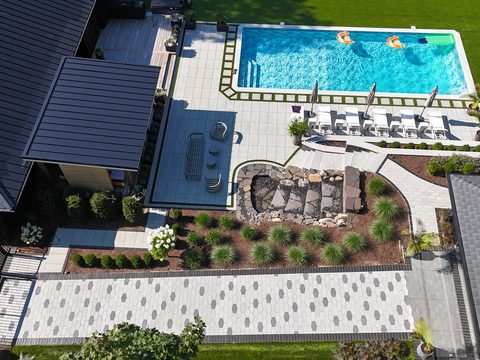 JNH Masonry luxury backyard project