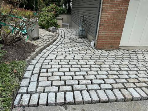 JNH Masonry paver driveway and walkway project
